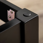 Piano Stool with Storage Compartment in Wood and PU Faux Leather, 75x35x49cm, Black