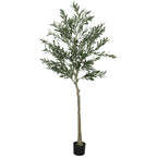 180cm Tall Artificial Olive Tree, artificial Tree with 900 Leaves and 40 Olives, Pot Included