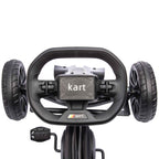 Outsunny Kids Pedal Go-Kart with 4-Position Adjustable Seat and EVA Wheels, 100 x 58 x 58.5 cm, Black
