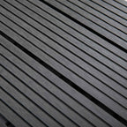 Outsunny Set of 11 Non-Slip Interlocking Outdoor Tiles in Recycled HDPE, 30x30x2.2 cm, Grey