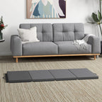 Foldable Gymnastics Mat, 5cm Thick and Non-Slip Fitness Mat, 180x80x5cm, Grey