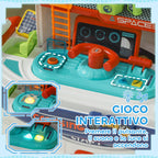 21-Piece Space-Themed Toy Workbench with Sounds and Lights, PP and GPPS, 45.5x24x52.5 cm