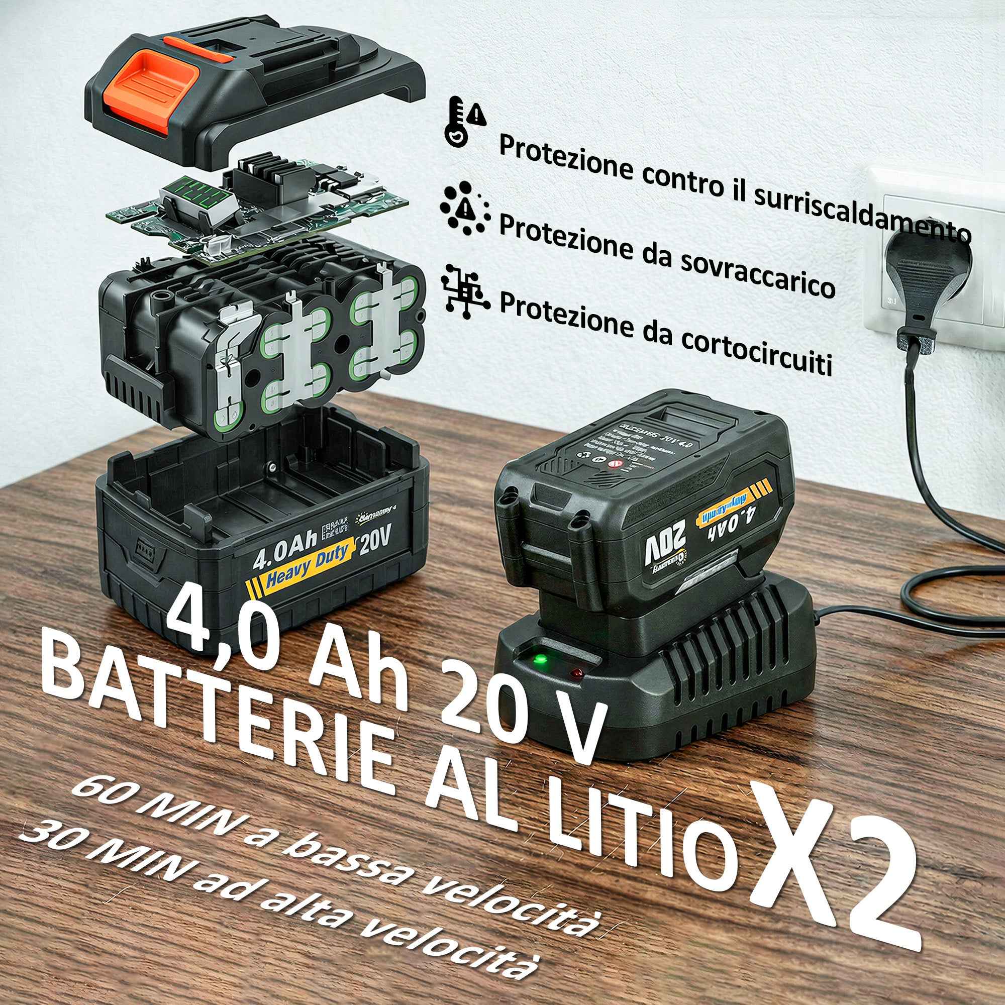 Outsunny 20V Cordless Leaf Blower, 900W Brushless Motor, 3 Speed Levels, Turbo Boost, Battery Charger