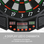 Digital Electronic Dartboard with 12 Darts for 8 Players, 27 Games and 216 Variations