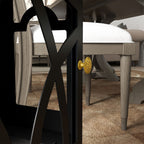 Floor-Standing Bioethanol Fireplace with 1.2L Burner and 25-Inch Cover, 45 x 28 x 54cm, Black