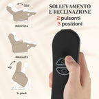 Lift Massage Reclining Chair with 2 Pockets and Remote Control, 93x104x105 cm, Beige