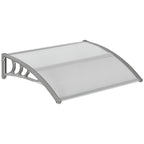100x80cm Anti-UV Polycarbonate Outdoor Canopy for Doors and Windows - Borge' Group Limited