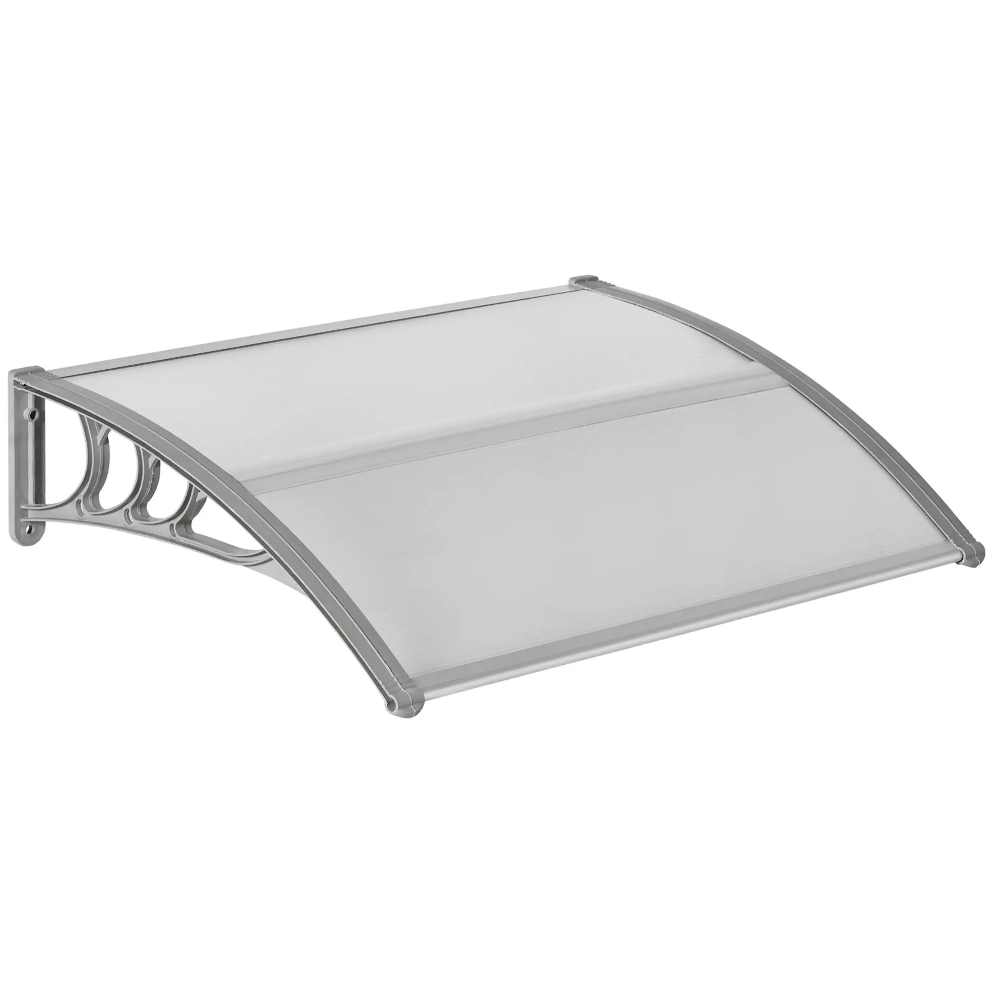 100x80cm Anti-UV Polycarbonate Outdoor Canopy for Doors and Windows - Borge' Group Limited