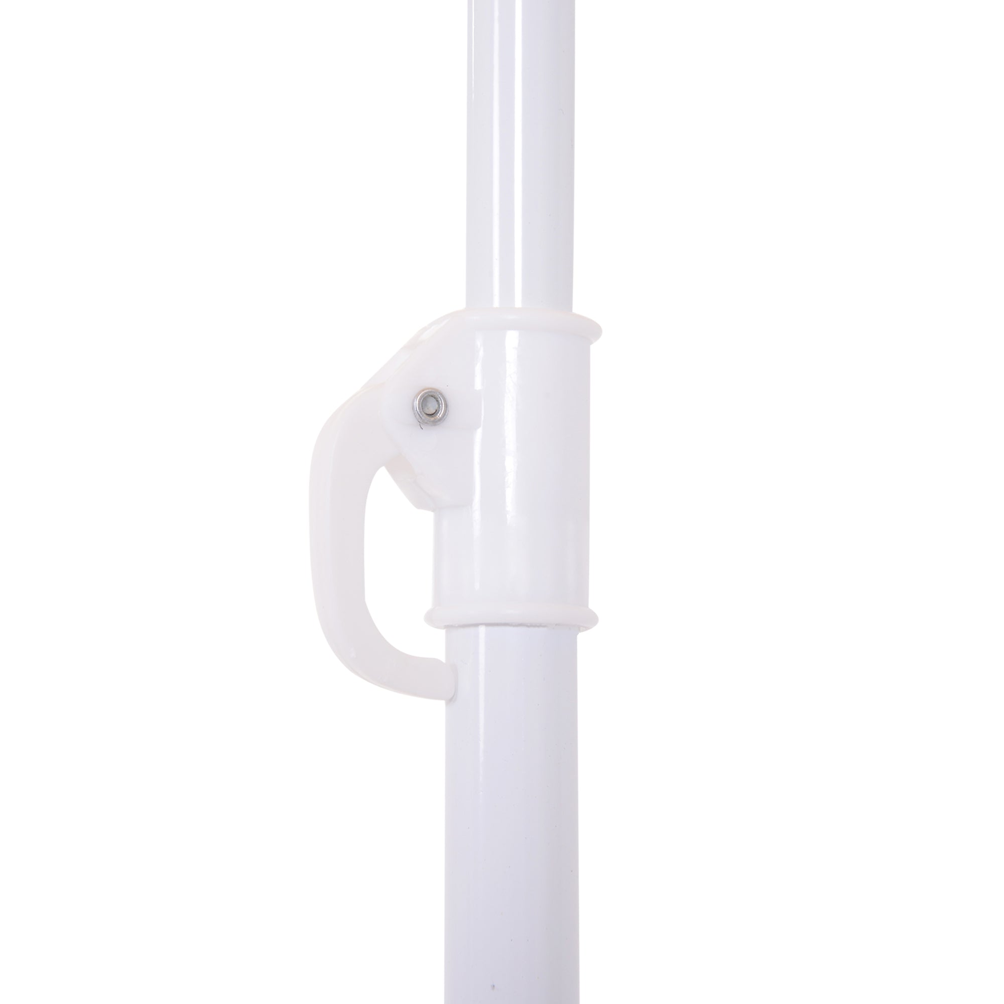 Outsunny 8-Ribbed Beach Umbrella with Tilting Pole, Polyester and Metal, 1.6 x 2 m, Beige