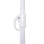 Outsunny 8-Ribbed Beach Umbrella with Tilting Pole, Polyester and Metal, 1.6 x 2 m, Beige