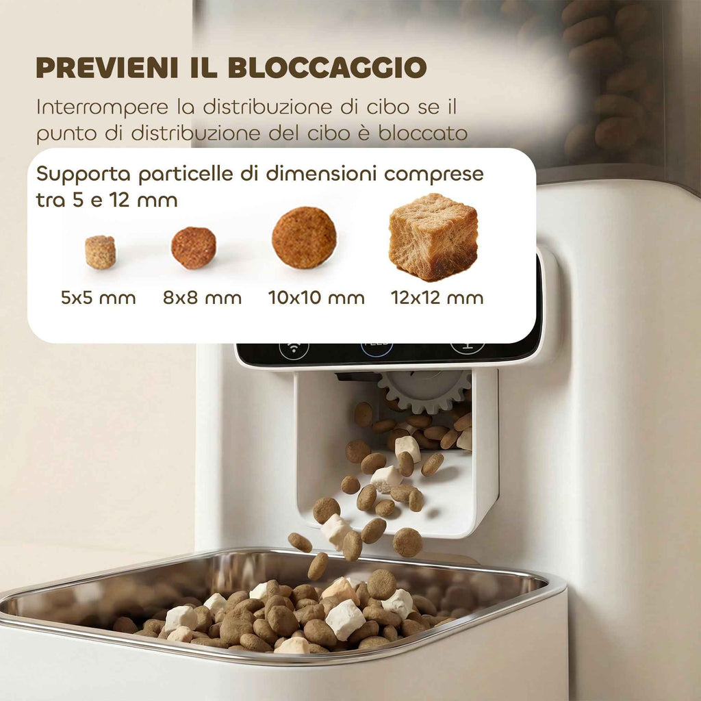 PawHut 4.5L Automatic Cat Food Dispenser with APP and Voice Recorder