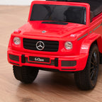 Push Car for Children 12-36 Months with Mercedes License, Canopy and Handle, 85.5x40. 5x95 cm, Red