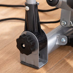 Fitness Stepper with Handle and LCD Monitor for Home and Gym Training, Silver