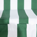 3-Seater Garden Swing in Steel and Teslin with Sunshade Roof, 172x110x153 cm, White and Green