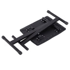 Piano Bench Padded Height Adjustable Foldable Non-Slip, Black, 39x29x47cm