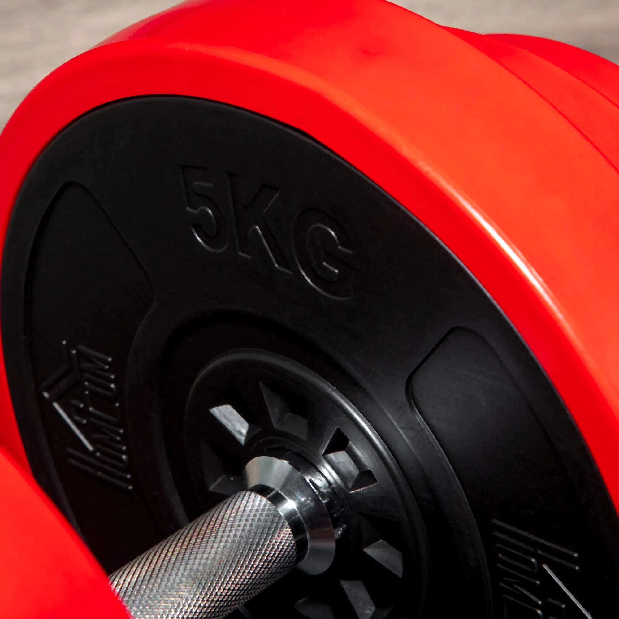 40kg Rubber Coated Metal and Iron Sand Dumbbell Set, 45x26x26cm, Red - Borge' Group Limited