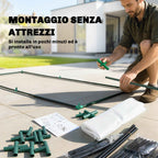 Outsunny Steel Tunnel Greenhouse with PVC Cover, 200x100x80 cm, Green