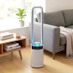 Bladeless Tower Fan, 36dB Quiet, 94cm, White, Bedroom