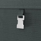 UV Protection Tool Shed with Zip Entrance, Galvanized Steel and PE Fabric, 120x179x165 cm, Dark Grey