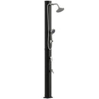 Outsunny 35L Solar Shower, Frost Protection, 2 Shower Heads, Foot Tap