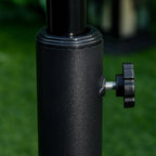 Round Umbrella Base Ø48x34 cm in 13kg Plastic for Ø35/38/48 mm Poles, Bronze - Borge' Group Limited