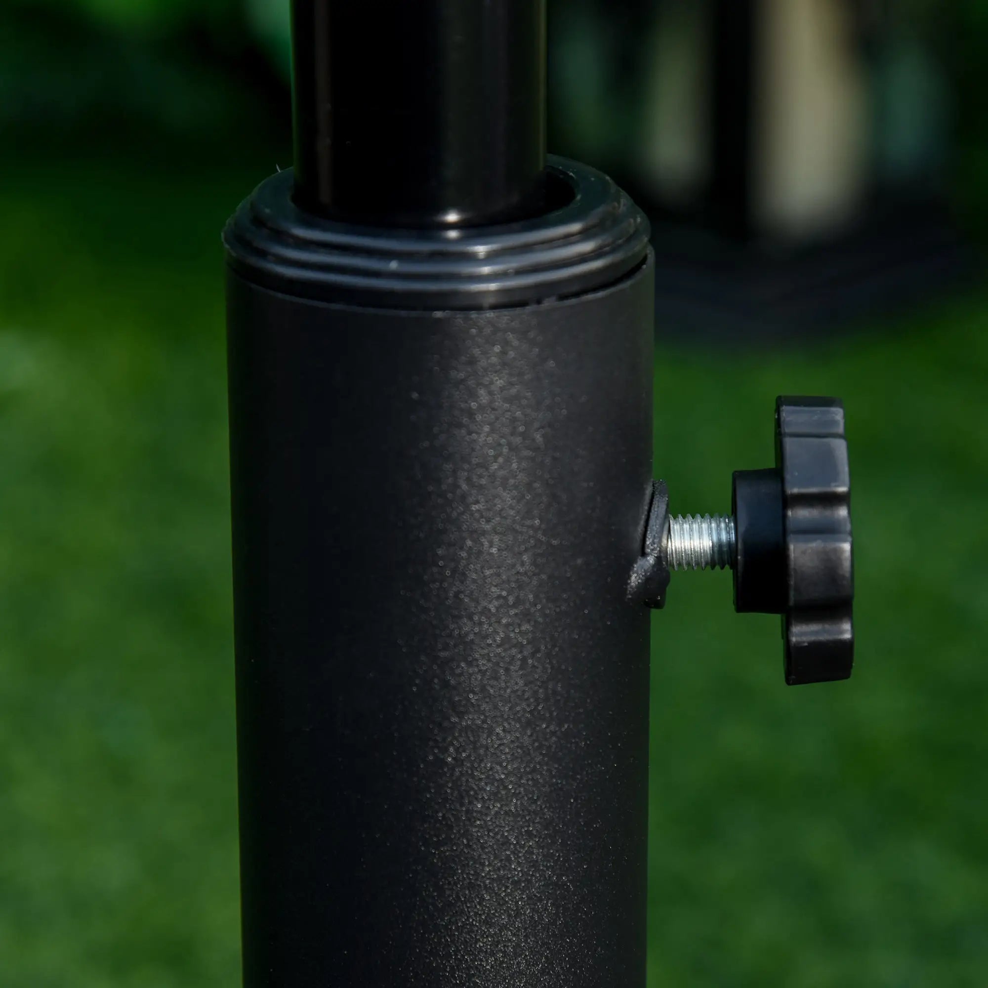 Round Umbrella Base Ø48x34 cm in 13kg Plastic for Ø35/38/48 mm Poles, Bronze - Borge' Group Limited