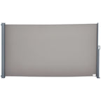3x1.6m Aluminum and Waterproof Anti-UV Polyester Side and Roll-Up Awning for Wind/Privacy