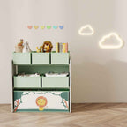 Children's Toy Storage Shelf, 3-Tier, Green