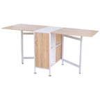 Homcom Multipurpose Table Folding Design With 4 Discartments 169 × 60 × 75cm - Borgè
