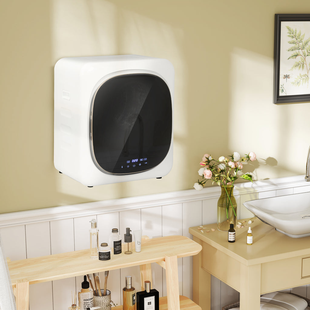 4kg Load Air Dryer with Timer and Smart Program, Stainless Steel and ABS, 48x40x56 cm, White