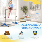 Height-Adjustable Gymnastics Bar for Ballet and Ballet, 92-150 cm, Blue
