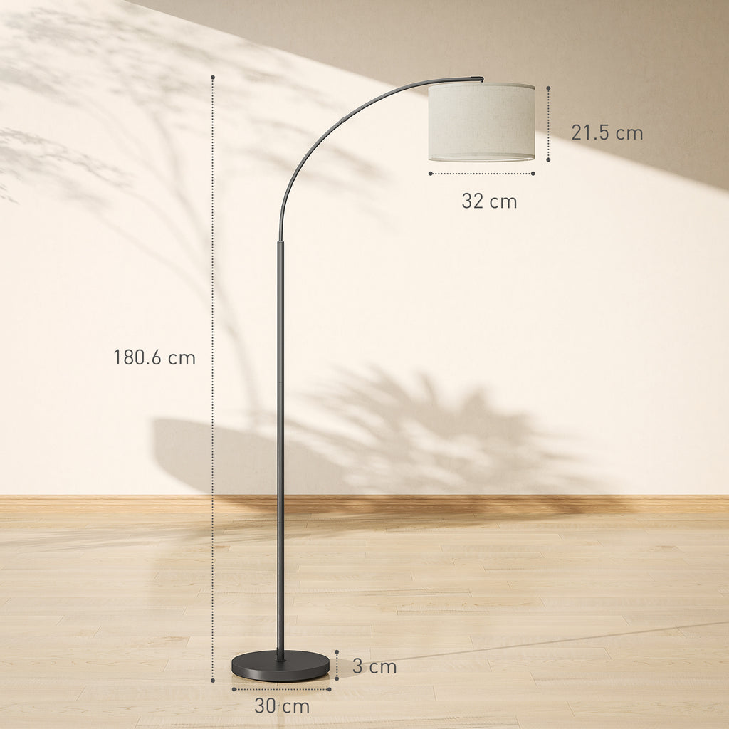 Adjustable LED Floor Lamp with Remote Control, 11 Temperatures and 11 Brightness, 1H Timer, Rotatable, Black