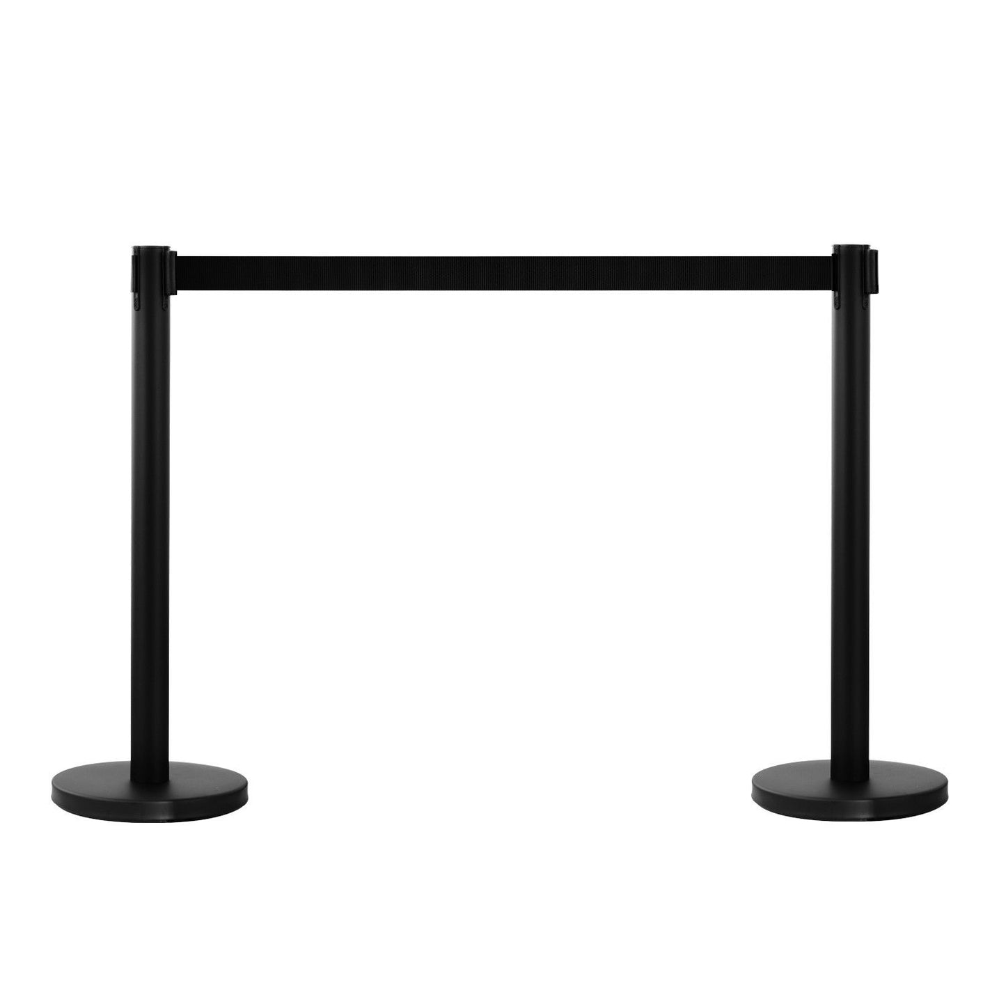 Code Separator Columns Route Marker with Black Ribbon, in Stainless Steel, 200x32x90CM - Borgè