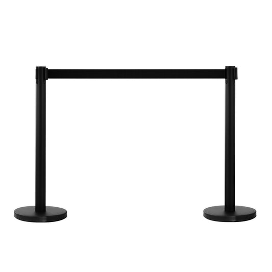 Code Separator Columns Route Marker with Black Ribbon, in Stainless Steel, 200x32x90CM