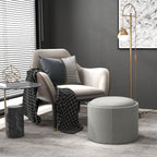 Homcom pouf 120 kg Max Linian effect container with limelight, in MDF, 56x56x42 cm, gray - Borgè