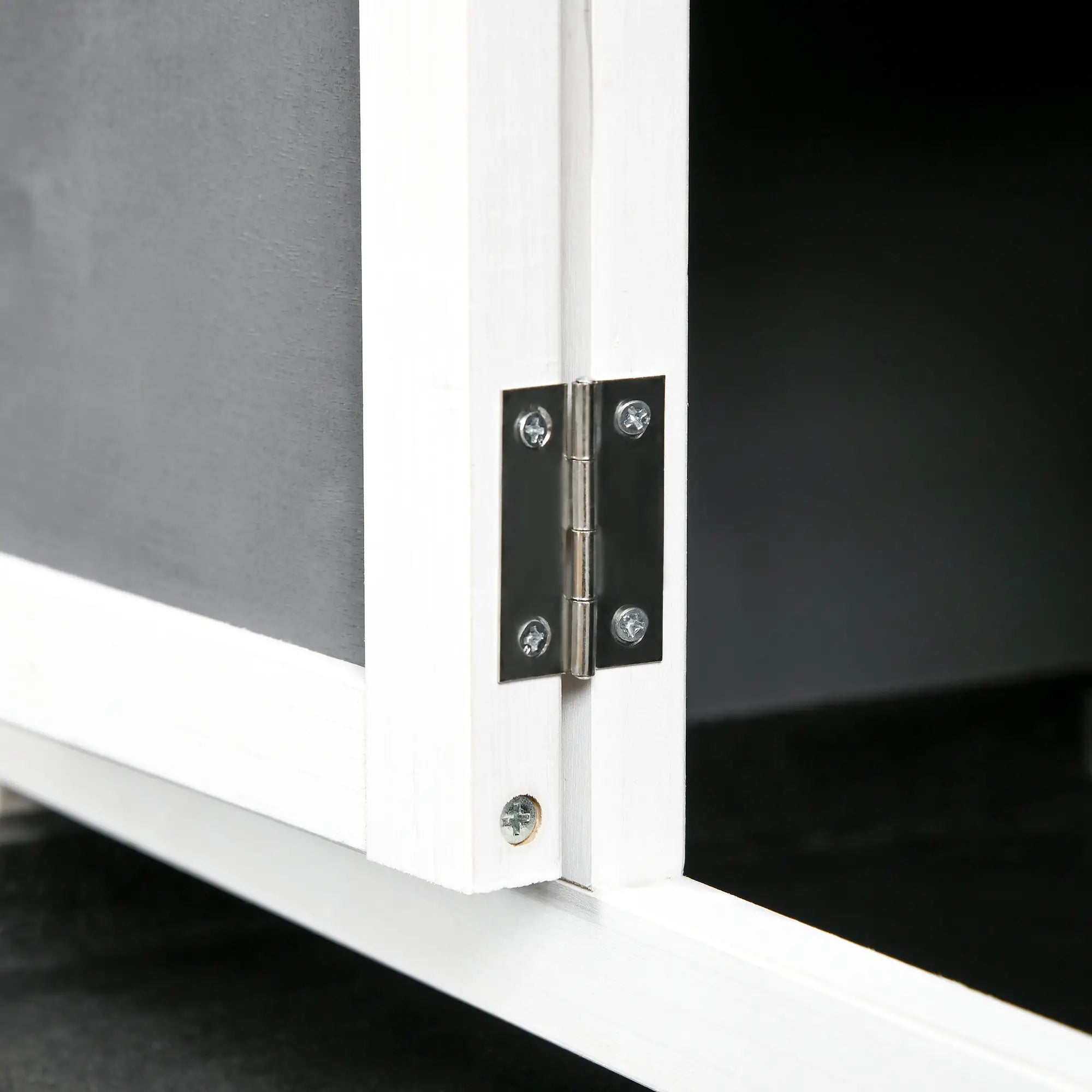 Outdoor Rabbit Hutch for 2 Wooden Rabbits with Removable Tray and Running Area, 110x60x104 cm - Borge' Group Limited