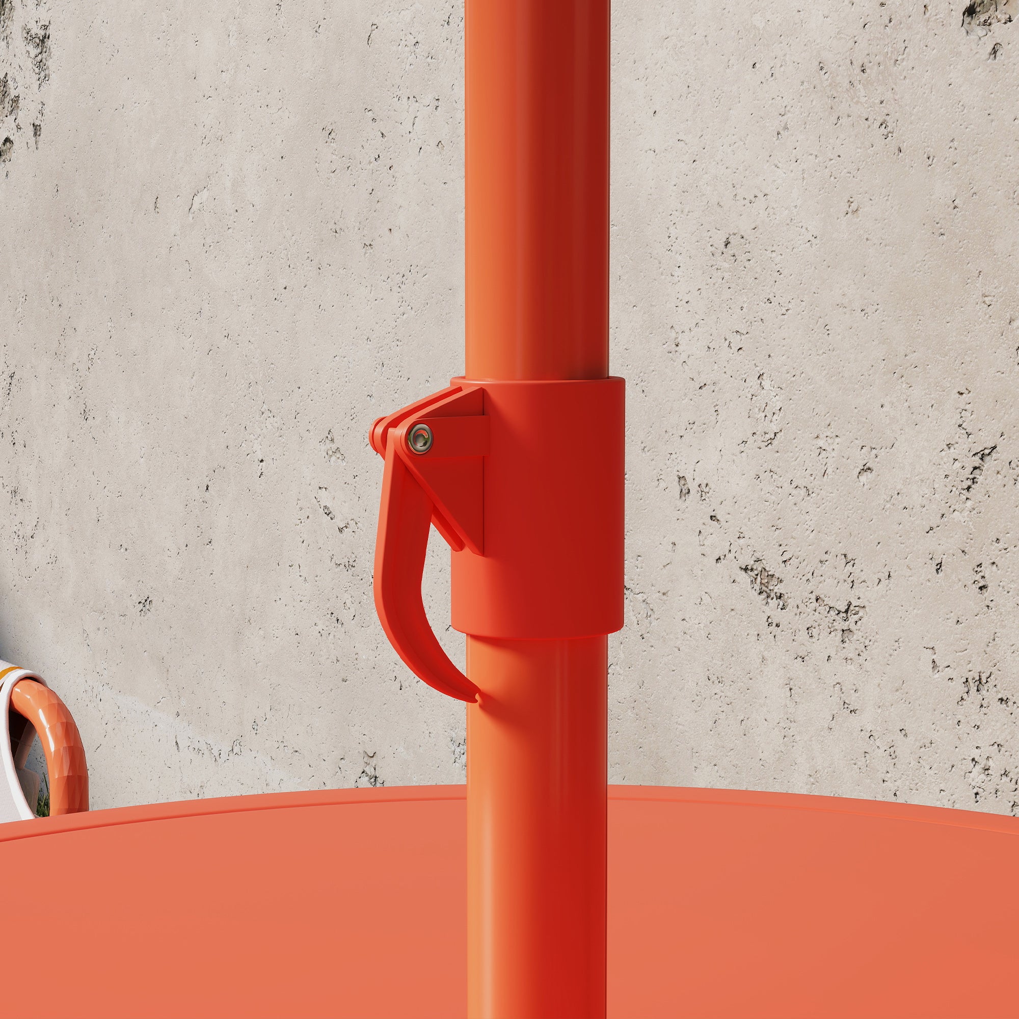 AIYAPLAY Children's Garden Set Picnic Table with Orange Umbrella