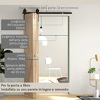 Black Carbon Steel Folding Sliding Door Kit 122x0.5x4cm