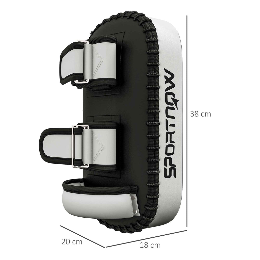 SPORTNOW Padded Boxing and Muay Thai Arm Pad, in PU and EPE, 38x20x18 cm, Black