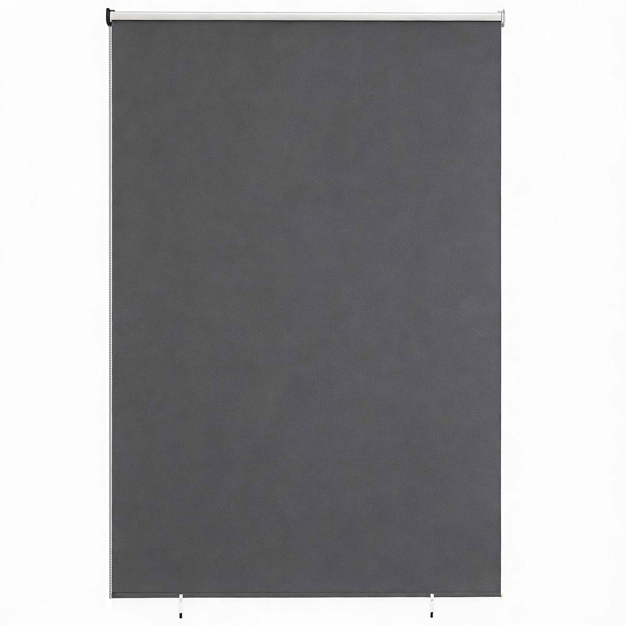Outsunny Anti-UV Polyester Roller Blind with Chain, 240x160 cm, Dark Grey