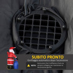 Inflatable Santa Claus with White LED Lights and Inflator Included, 146x77x238 cm