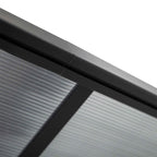 Outsunny 4.4x3m Adjustable Garden Pergola in Polycarbonate and Aluminum, Grey