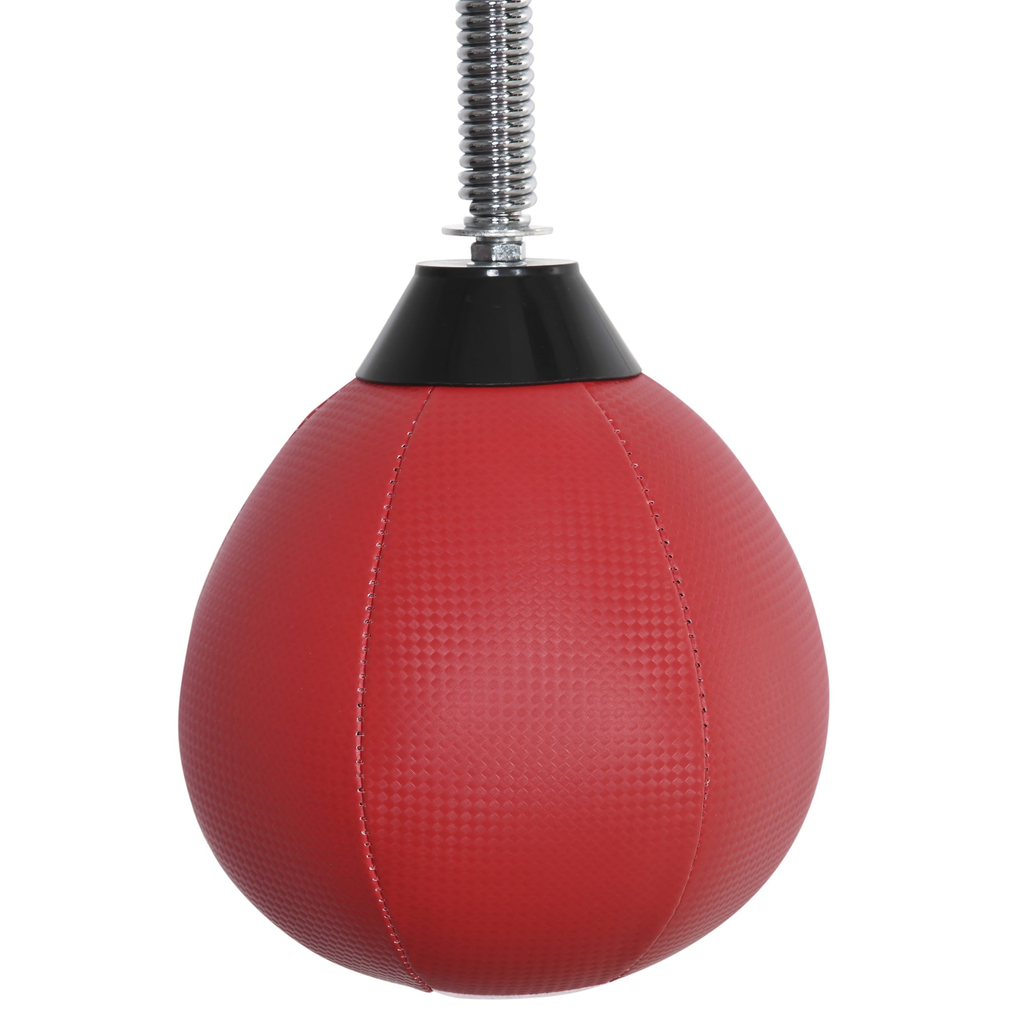 Height Adjustable Wall Mounted Speed Bag for Boxing and MMA with Pole, Steel and PU, 79x72x20 cm, Red
