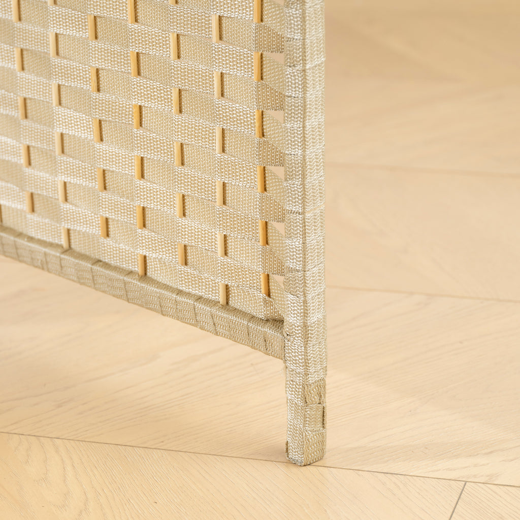 HOMCOM 6-Panel Folding Room Divider, 240x170 cm, Beige