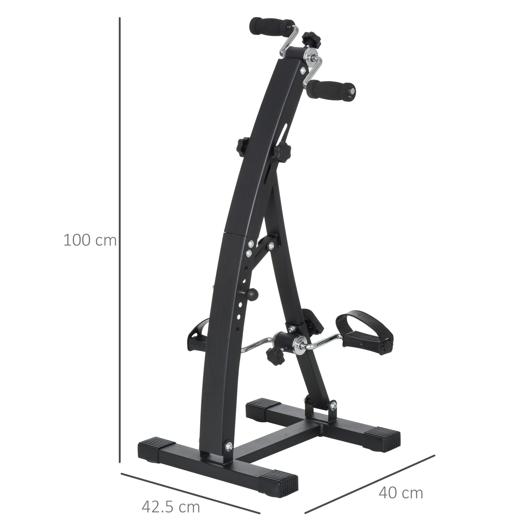 Sofa or Armchair Foot Pedal with LED Screen, Adjustable Height and Intensity, Black, 40x42.5x100cm