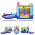 Giant Bouncy Castle for Kids Ages 3-8 with Slide, Pool and Inflator 3.6x1.75x1.8m