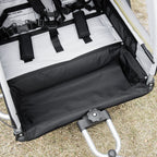 Kids Bike Trailer and Stroller, 2-in-1 Design with Brake, 5-Point Harness, Bicycle Trailer with Side Pockets, Reflectors and Flag, Yellow