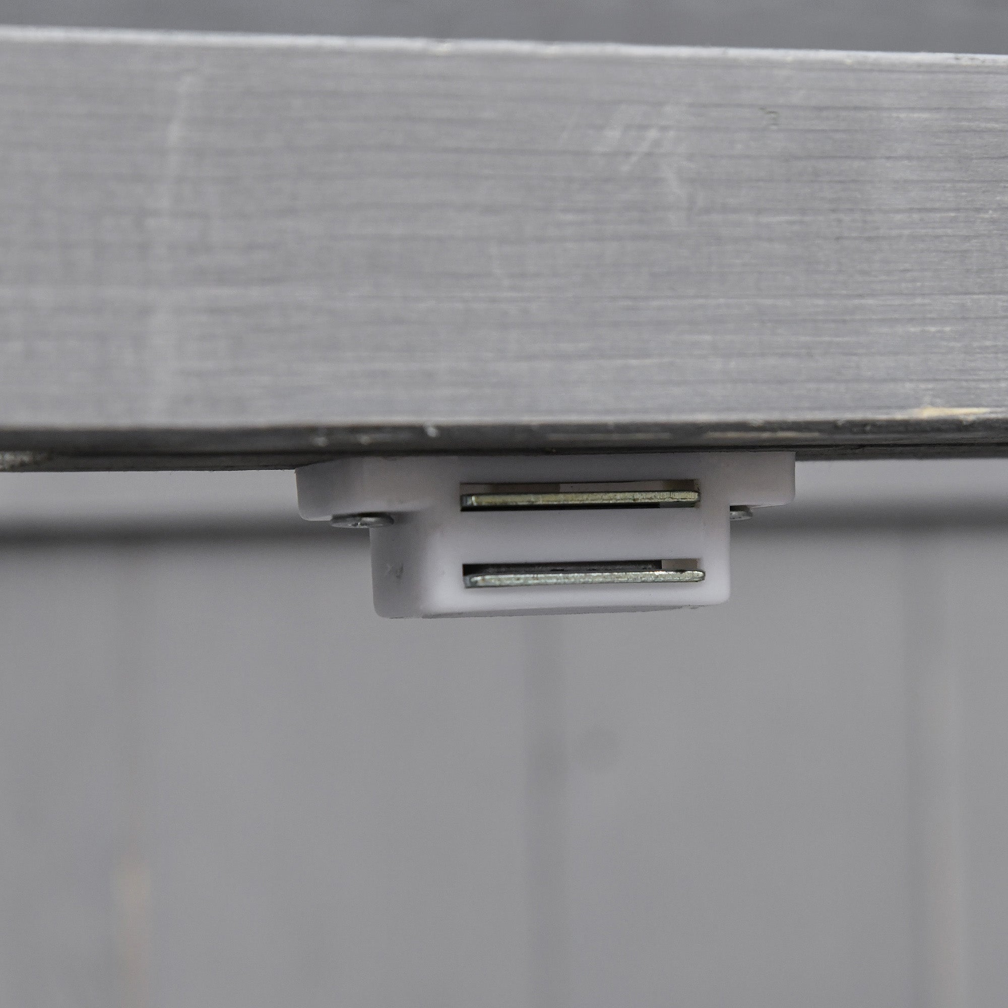 Outsunny garden wardrobe with 2 fir wood shelves with opening roof, 74x43x88 cm, dark gray - Borgè