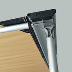 Waterproof Side Car Roof Awning with Adjustable Height, 2.5x1.6m, Khaki - Borgè