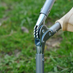 Outsunny Set of 2 Folding Sun Loungers with 4-Level Reclining Backrest, Metal and Mesh Fabric, Beige